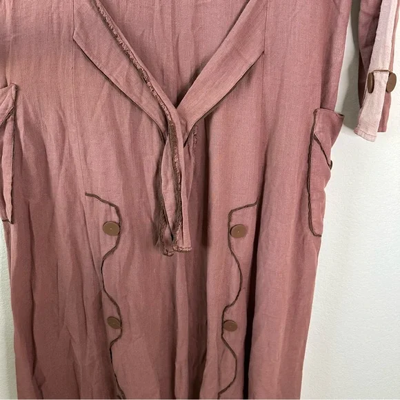 JADED GYPSY Lost in Love Coat Dusty Mauve SZ S/M NWT - Picture 7 of 7